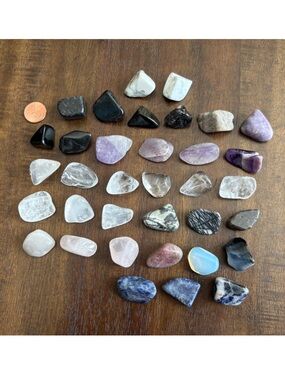 Crystal Tumble Bundle Set - Golden Sheen Obsidian, Opalite, Amethyst, & More!